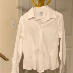White Button-Down Long sleeved Shirt